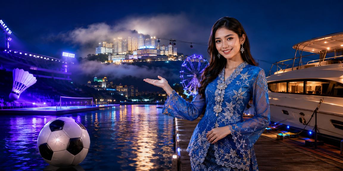 Pengguna berpakaian baju kurung membuat taruhan bola sepak di Genting Highlands