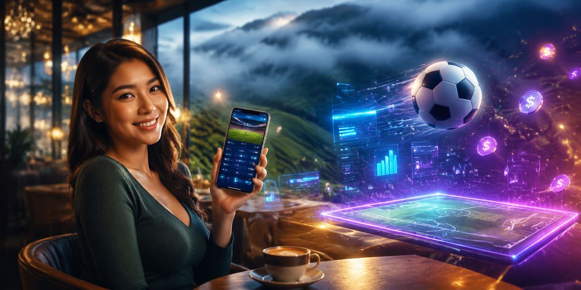 Pengguna Malaysia membuat taruhan bola sepak maya secara digital dari telefon
